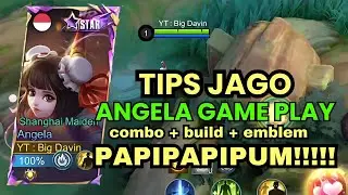CARA MAIN ANGELA EMBLEM BARU! COMBO ANGELA + BUILD ANGELA TERBARU 2025 ! ANGELA ROAMER GAMEPLAY