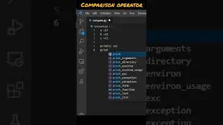 Comparison operator in Python 