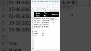 Excel Tricks -Difference between two dates #exceltipsandtricks  #computer