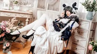 4K/Kawaii Sweetheart: Adorable Maid Outfit with Stockings!女僕絲襪裝卡哇伊甜心美少女