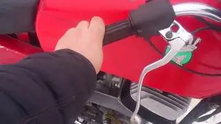 Jawa 350/634 (633) engine test on February 19, 2018 after overhaul (Moscow)