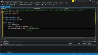 Hola mundo! || C++ || Visual Studio