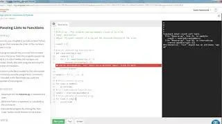 COP1000 Passing Lists to Functions in Python