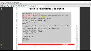 Oracle Database 12c/19c: PL/SQL - 26. Previewing functions