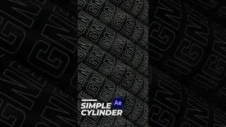 Typography Cylinder Title Effect In After Effects 