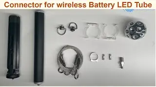 Connector for wireless led tube like straight connector, floor stand, wall amount connecor, ring