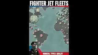 World map of Fighter jet fleets