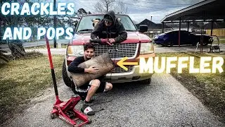 We CUT off the MUFFLERS on his DAILY SUV (Ford Expedition)!