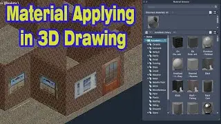 How to apply Material in autocad 3D | cad tutorials