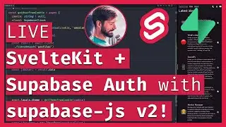 SvelteKit + Supabase v2 Auth with Magic Links, Providers, Email + Password, & more! 🔐🔴 LIVE