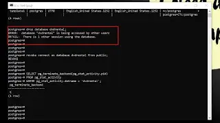 How To Resolve/Fix Error Database Is Being Accessed By Other Users Other Session Using The Database
