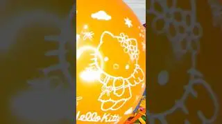 PUMP HELLO KITTY BALLOON #balloons #asmr #shorts #hellokitty