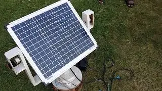 Dual Axes Sun Tracking Solar Panel Set   Up