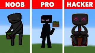 NOOB VS PRO VS HACKER 💠Enderman💠 💥Minecraft Pixel Art💥