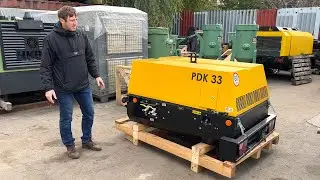Обзор дизельного компрессора Atmos PDK 33 (Чехия) и демонстрация работы