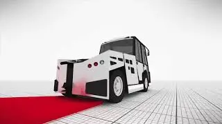 TIPS TU8600SD Airport Tow Tractor - Animation