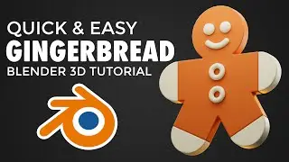 Blender 3D Gingerbread Modeling Tutorial - Quick and Easy - Blender 3D Tutorial