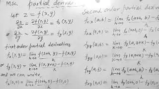 Partial derivative all notetions