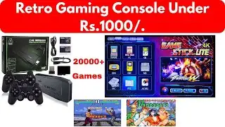 Gaming Stick Lite 4k | Retro Gaming Console Under 1200 | Retro Game Box Sega, Nes, PS1, PSP, & More