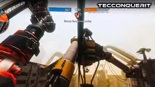 Sliding up and down in the zipline while Rocketin´ a Titan on mid-air in Titanfall 2