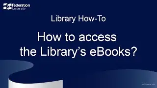 How to access the Library's eBooks