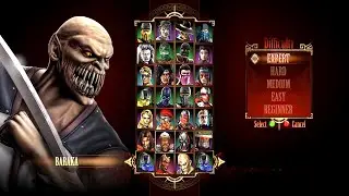 Mortal Kombat 9 - Baraka - Expert Arcade Ladder - Gameplay @ (1080p) - 60ᶠᵖˢ ✔
