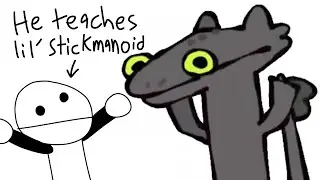 Lil' stickmanoid does the toothless dance (Animation)