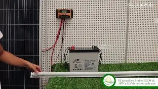 Kit Solar Iluminación 12V 500Wh/día