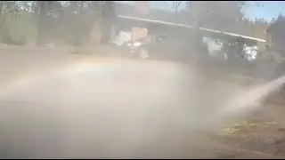 Pressure Washer in Slow-Motion