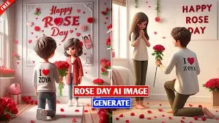 FREE - Ai Happy Rose Day Photo Generate || Valentine's Week 2024 - Ghaus Editz