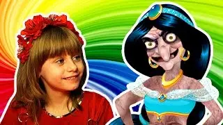 ВЕДЬМА Заколдовала МАШУ Челлендж УГАДАЙ ПРИНЦЕССУ #7 Принцессы Диснея Белоснежка Обнимашки с Машей