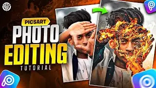 PicsArt Fire Hand Photo Editing | Viral Instagram Editing Tutorial | BOSS GFX