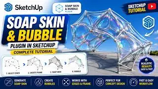 How to Use Soap Skin & Bubble Plugin in SketchUp| SketchUp Tutorial