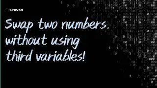 Swap two numbers without using third variables.   #programming #coding #programmingvideos