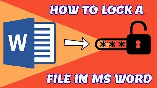 How To Create Password Protect PDF File in MS Word
