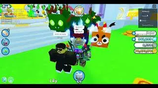 My best friend HAS OVERPOWERED PETS IN PET SIMULATOR X AND BULLIES ME!!