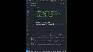 islower Method in Python 