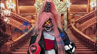 Cherribomb on a game show [ Hazbin Hotel Cosplay ] morrigan69official comedy  [Family Fued ]