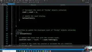 Unity Roll a ball Lesson 5-   Keep score and Win the Game