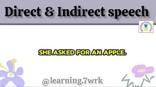 Direct and Indirect Speech in English||Direct Indirect 
