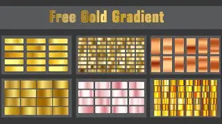 gold gradient illustrator-pack vector collection