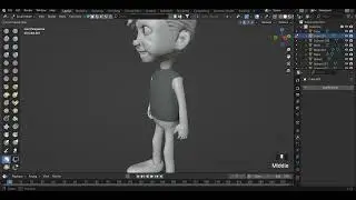 Boy Sculpting in Blender