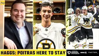 Haggs: Bruins Rookie Matt Poitras is Here to 'STAY' This Season