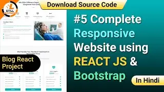 #5 Complete Responsive Website using REACT JS & Bootstrap | How to Build Blog React Project 🔥🔥