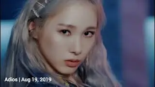 EVERGLOW Title Track Pre-chorus Evolution (2019-2021)