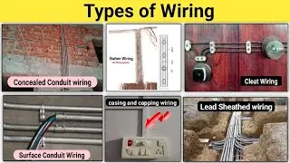 Types of Wiring ll wiring kitne types ke hote hai