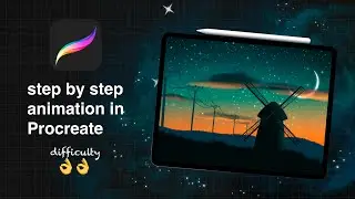 I made an animation with Procreate for the first time