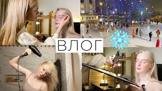ВЛОГ: Запоздалый Новогодний 🎄 ламинирование бровей, рынок и каток в СевКабеле