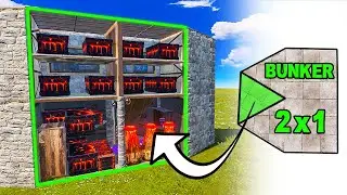 RUST - 2x1 BUNKER / Solo / Duo Base Design