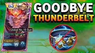 GOODBYE THUNDER BELT!! THIS NEW SUN BUILD AND EMBLEM WILL MAKE HIM LIKE A ASSASSIN META | MLBB
